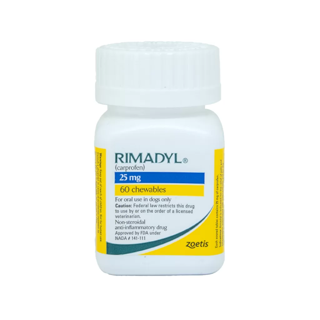 Rimadyl 25 mg Chewable Tablets 60’